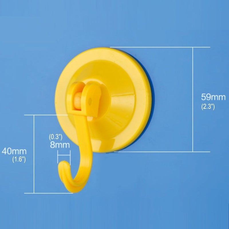 NL HOME Powerful Wreath Hangers for Window or Glass Door, 4-Pack Powerful Suction Cup Hooks Utility Hooks, Antique Gold - Image 3